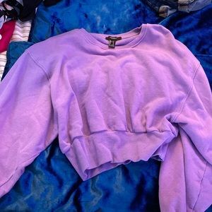 purple crop top
